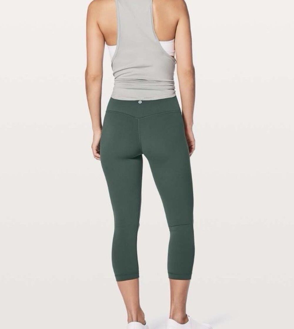 NWT Lululemon Women Align HR Crop 21” - Size 10 - Teal Shadow
